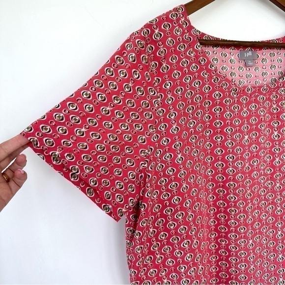 J. Jill top with crew neckline and short sleeves, loose fitting - Picture 3 of 11